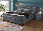 Boxspringbett mit Wendematratze und Bettkasten ANTHRAZIT