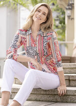 Bluse mit schönem Dessin 