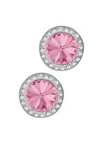 Ohrstecker mit Swarovski&reg;-Kristallen in Pink 