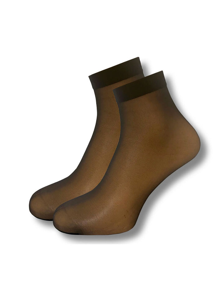 Silk-Feeling-S&ouml;ckchen, 7 Paar SCHWARZ