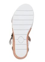 ELENA EDEN, bequeme Damen-Sandaletten, Weite H, mit herausnehmbarem Fussbett WEISS