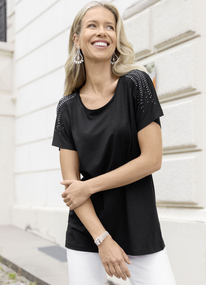 5-reihiger Strass-Armreif 