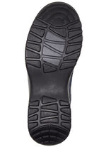 ELENA EDEN Schnürschuh aus teilweise geprägtem Nubukleder MARINE