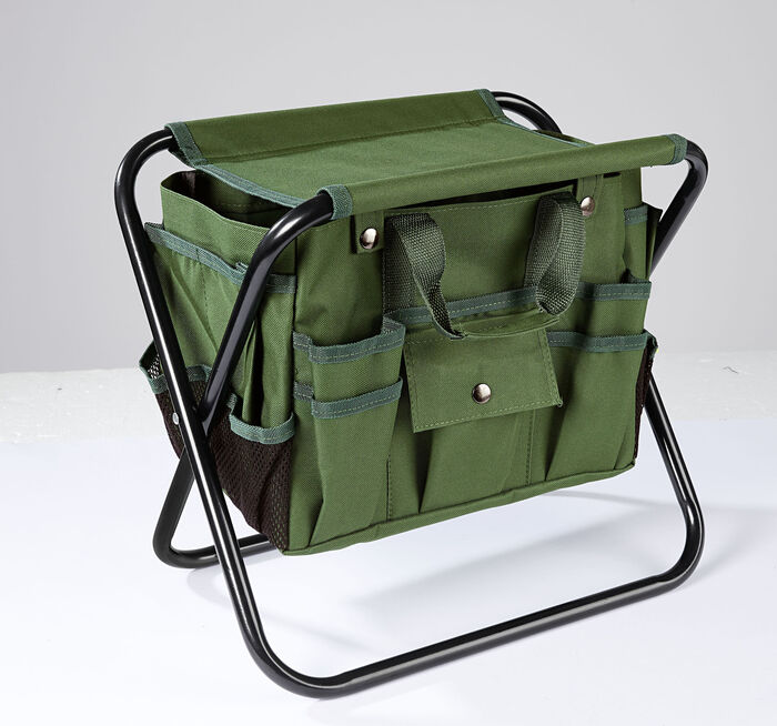 Gartenhocker mit Tasche