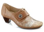 Mokassin-Trotteur mit edlem Metallschmuck COGNAC