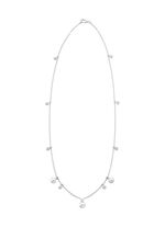 Halskette mit Süsswasser-Zuchtperlen und synth. Zirkonia 