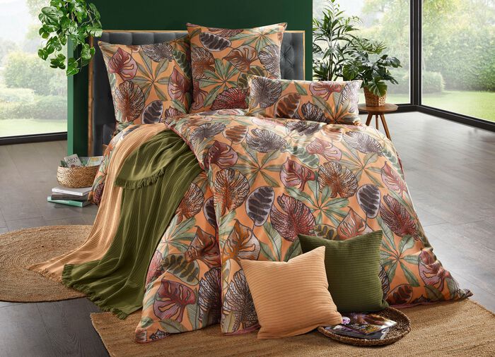 Wohndecke und Kissenbezug in toller Strickoptik GR&Uuml;N