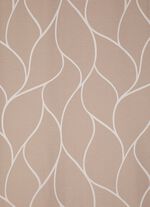 &Uuml;bervorhang mit sch&ouml;nem Wellendessin BRAUN