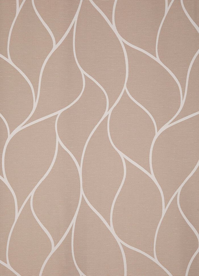 &Uuml;bervorhang mit sch&ouml;nem Wellendessin BRAUN