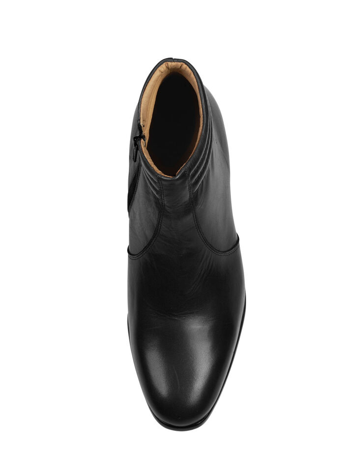 GINO GALANTE, elegante Herren-Stiefeletten, mit Reissverschluss SCHWARZ