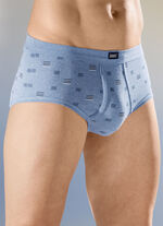 F&uuml;nferpack Slips aus Feinripp, allover dessiniert 