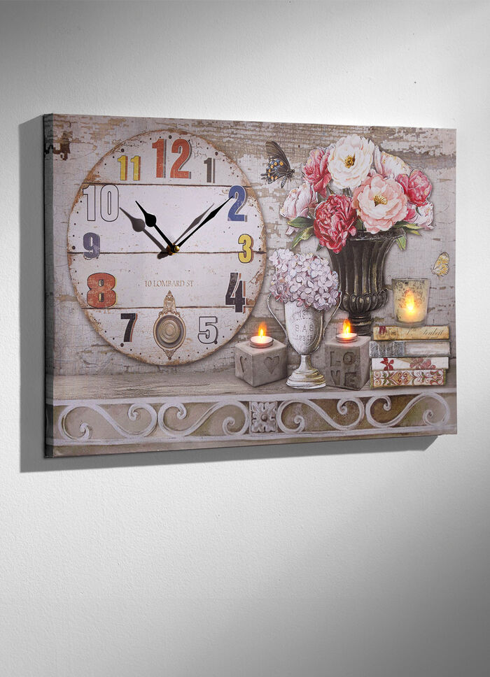 LED-Bild mit funktionsfähiger Uhr 