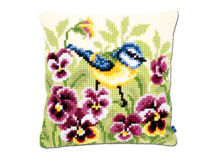 Stickkissen Blaumeise mit Zubehör 