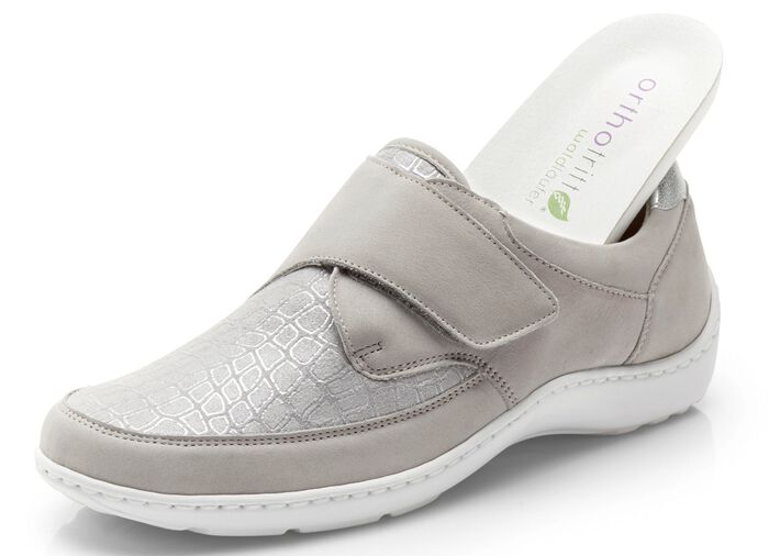 Waldl&auml;ufer, bequeme Damen-Slipper, Weite H, mit herausnehmbarem Fussbett 