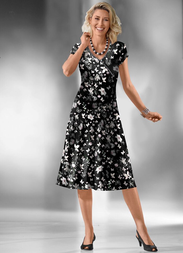 Kleid in Wickel-Optik 