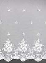 Floraler Blumenfenster-Vorhang mit Universalschienenband 