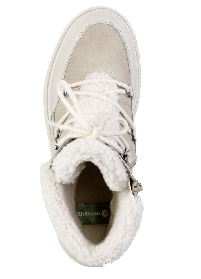 Remonte, gefütterte Damen-Boots, Winterschuhe, Weite G, mit Reissverschluss ECRU-BEIGE