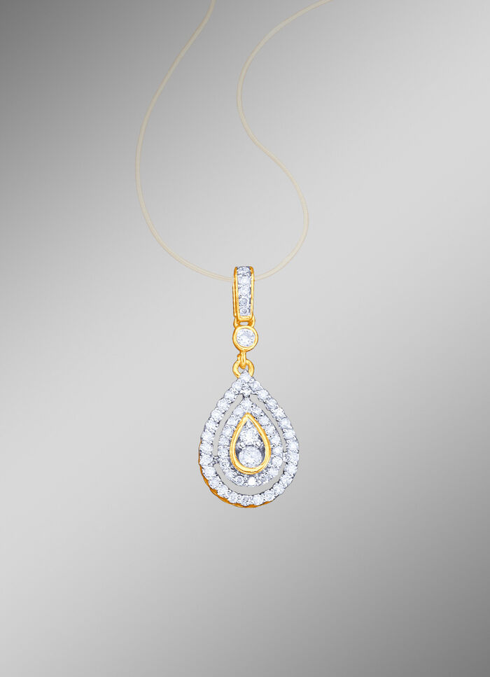 Massiver Anhänger mit Brillanten 
