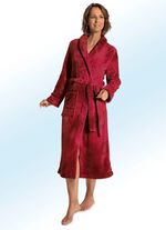 Bademantel für Damen und Herren KIRSCHROT