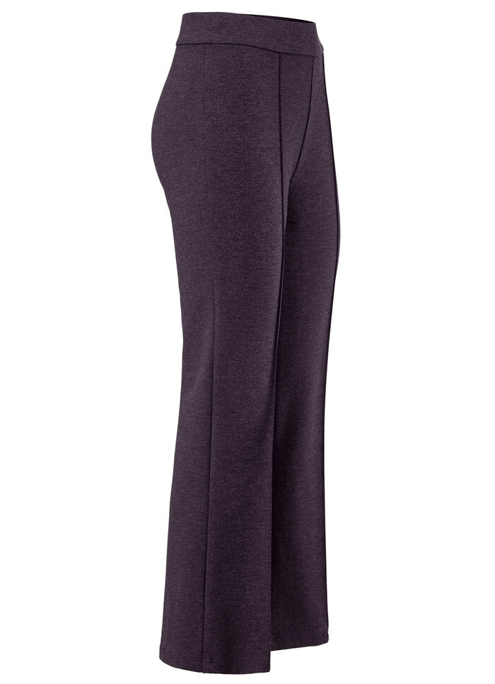 Knöchellange Hose in Schlupfform AUBERGINE