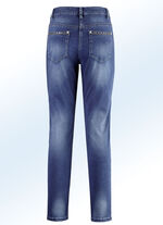 Jeans mit schönem Nietenbesatz JEANSBLAU