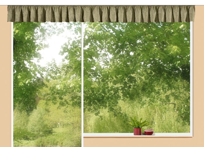 Jacquard Querbehang in veschiedenen Farben GR&Uuml;N