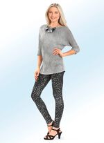 Leggings mit trendiger Tierfell-Dessinierung 
