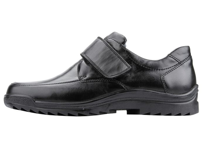 Waldl&auml;ufer Klettschuh aus hochwertigem Leder SCHWARZ