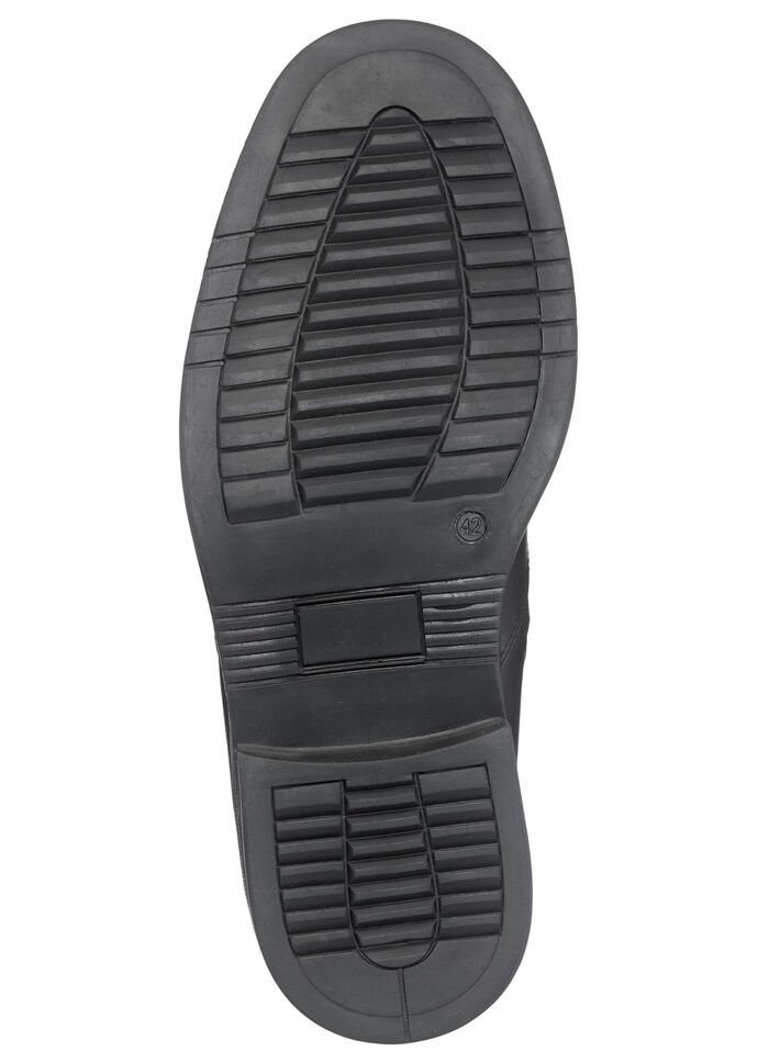 Stiefelette aus molligem Lammfellfutter SCHWARZ