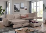 Polsterecke mit Funktion und verstellbaren Kopfst&uuml;tzen BEIGE