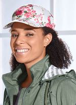 Trendige Damen-Baseball-M&uuml;tze mit exotischem Blumendruck 