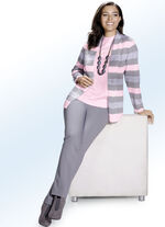 Strick-Twinset mit feinem Glanz 