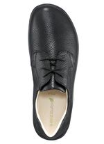 Waldl&auml;ufer Schn&uuml;rschuh aus hochwertigem Hirsch-Nappaleder SCHWARZ