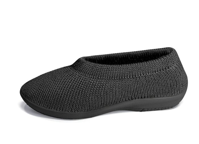 Ballerina mit elastischem Einschlupf SCHWARZ