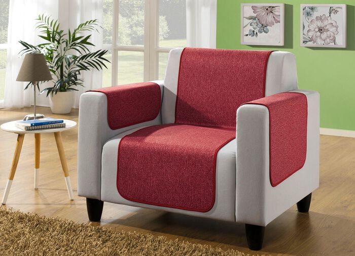 Wohnaccessoires mit Fleckschutz-Ausr&uuml;stung und Anti-Rutsch-Beschichtung ROT