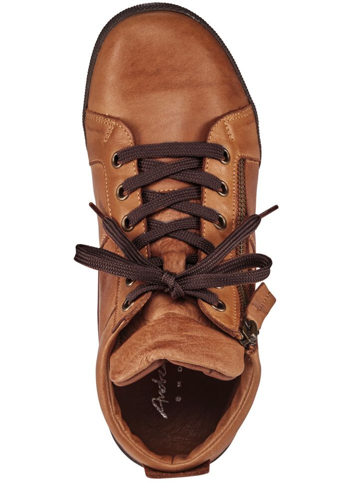 Andrea Conti, sportive Damen-Boots, mit herausnehmbarem Fussbett COGNAC