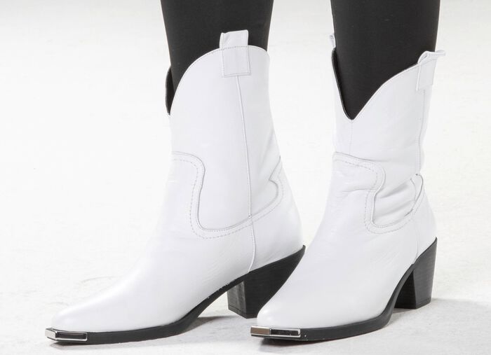 Gemini Western-Stiefel aus Rind-Nappaleder WEISS