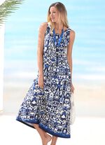 Laurina Kleid mit Inkjet-Druckdessin, &auml;rmellos 