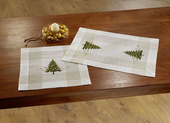 Tisch- und Raumdekoration in Leinenoptik SEKT-BUNT