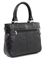 Laurina, Damen, Tasche, mit abnehmbarer, verstellbarer Umhängeriemen SCHWARZ