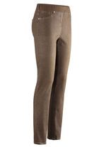 Jeans in bequemer Schlupfform COGNAC MELIERT