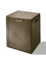 Spritzwasserbeständige Aufbewahrungsboxen in Holzoptik BRAUN