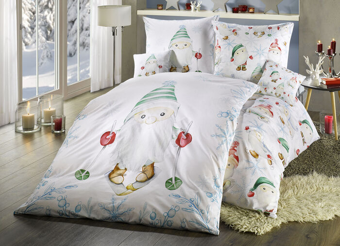 Renforc&eacute; Bettw&auml;sche-Garnitur mit Reissverschluss 