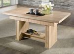 Couchtisch, h&ouml;henverstellbar und ausziehbar EICHE SONOMA
