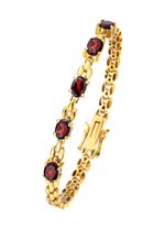 Schickes Armband mit echt Granat 