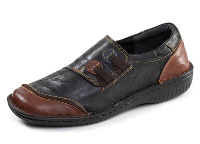 ELENA EDEN, klassische Damen-Slipper, Weite G, mit herausnehmbarem Fussbett 