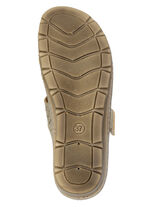 Gemini, bequeme Damen-Pantoletten, Weite G, mit Klettverschluss ALTGOLD