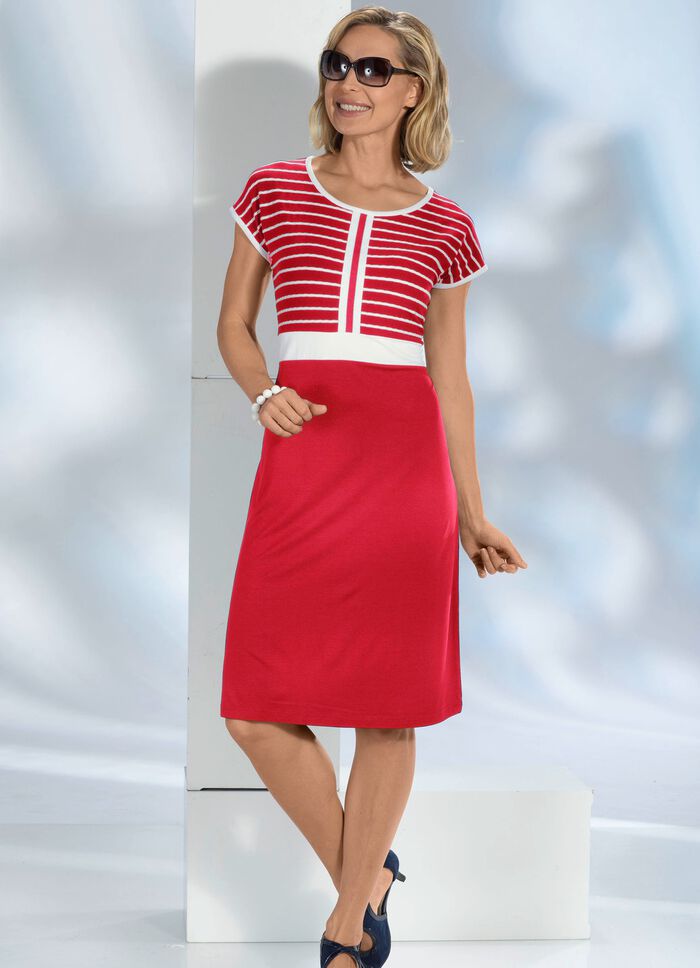 Kleid mit Zierband 