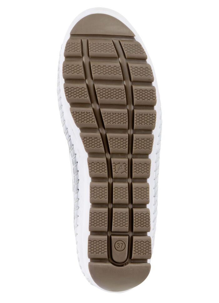 ELENA EDEN, sommerliche Damen-Slipper, Weite G, mit herausnehmbarem Fussbett WEISS