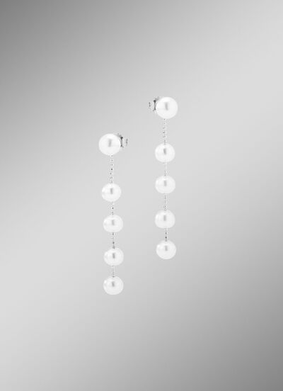 Schicke Ohrstecker mit Süsswasser-Zuchtperlen 